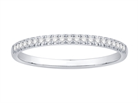 Alliancering 0,13 ct 14 kt hvidguld | By Gotte´S